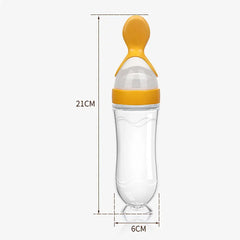 Squeezing Feeding Bottle Silicone Newborn Baby Training