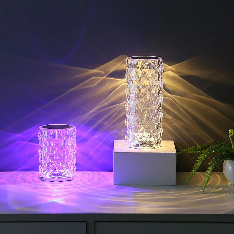 3/16 Colors LED Crystal Table Lamp